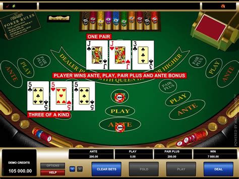  free online casino games 3 card poker